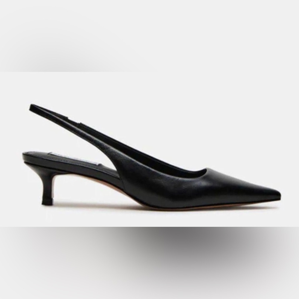Steve Madden Black Slingback Heels